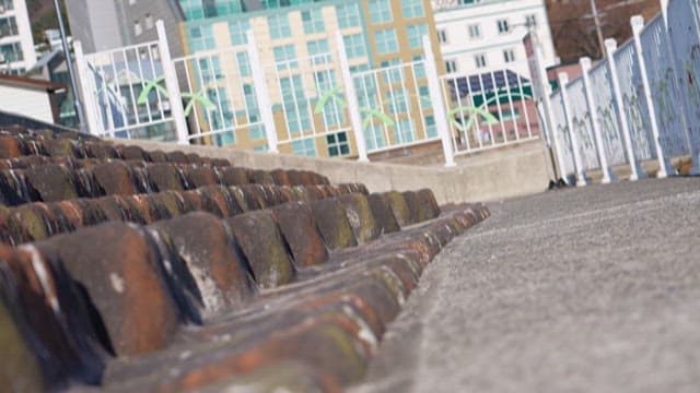 Peaceful Waterfront Walkway in the City