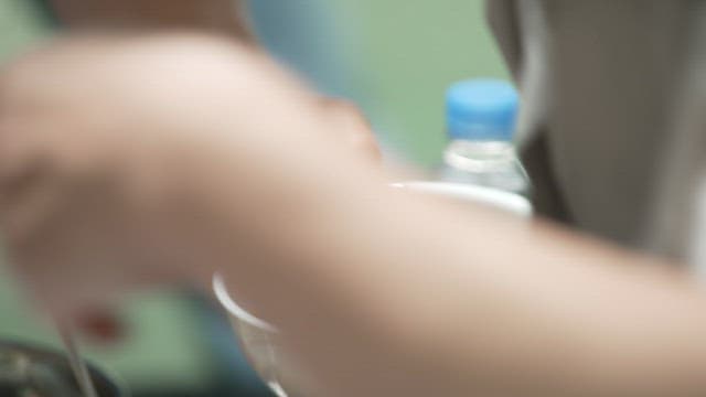 Warm and Savory Bean Paste Soup made of Korean Thistle