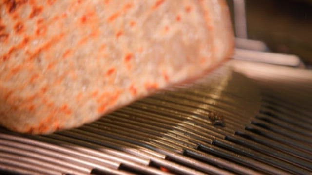 Pork rinds grilled on the grill