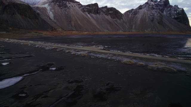 Serene mountain landscape with a road