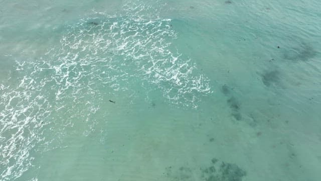 Clear turquoise sea with gentle waves