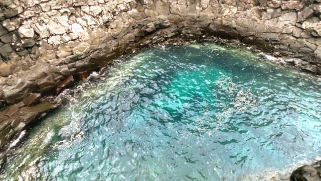 Rocky coastline with tidal pools
