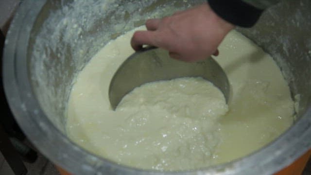 Soft tofu made in a large pot
