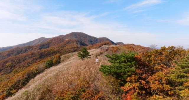Scenic Autumn Mountain Trail