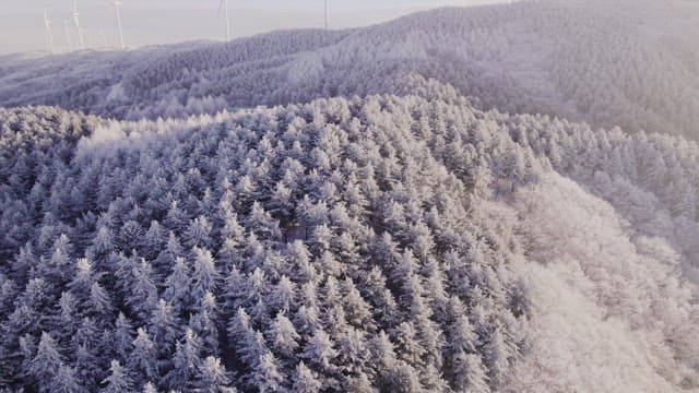 Snow-Covered Mountain Landscape at Dawn