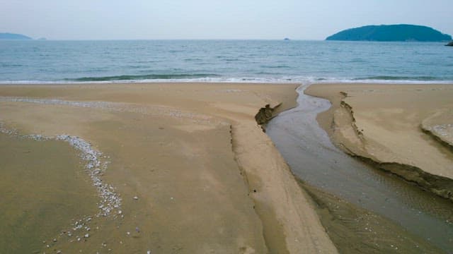 Marine Landscape with Waves on a Cloudy Day