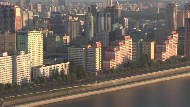 Buildings in Pyongyang, the Capital of North Korea
