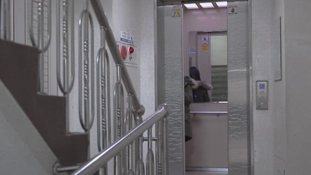 Man disappointed after missing the elevator in the morning