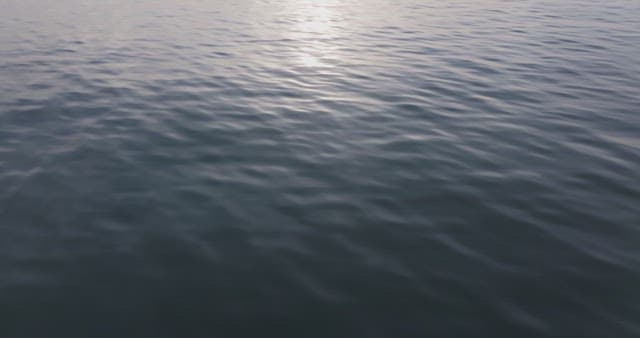 Yacht sailing on a calm sea at sunset