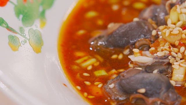 Spicy seasoned clams with spicy sauce