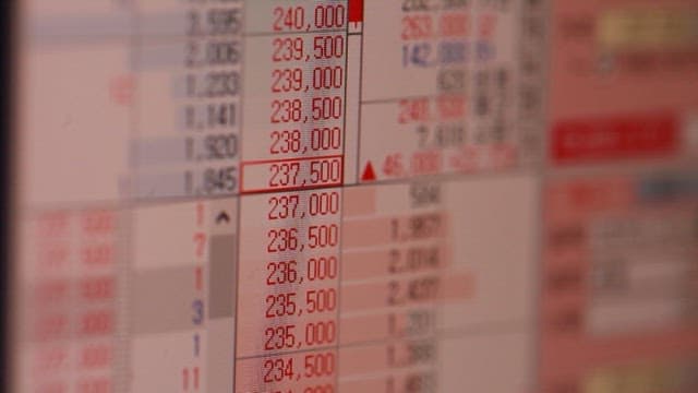 Analyzing Financial Data on Computer Screen