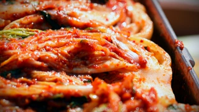 Kimchi with red seasoning