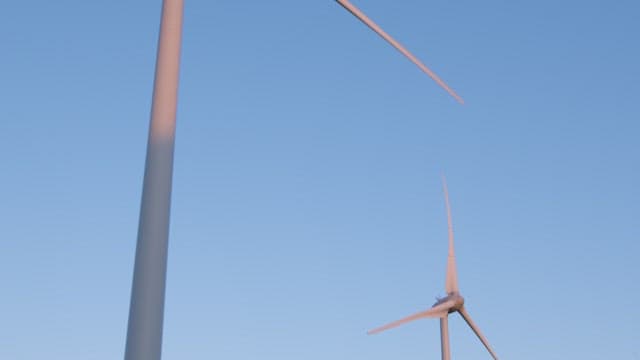 Wind Turbines and a Clear Blue Sky