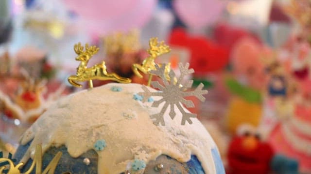 Colorful Festive Decorations on Christmas