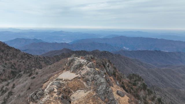 Mountains and peaks of steep and majestic valleys