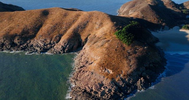 Serene Coastal Landscape with Hills and Sea