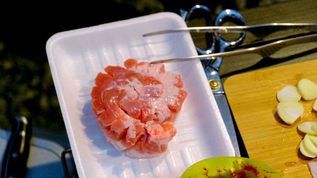 Pork ready to be grilled