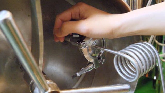 Beer extracted from industrial machines