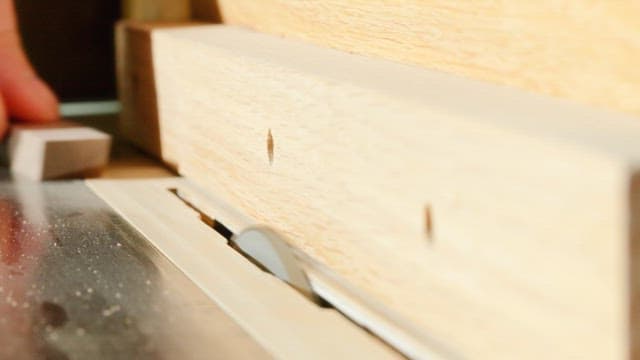 Craftsman Precisely Processing Wooden Parts
