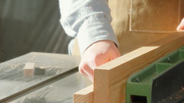 Craftsman Precisely Processing Wooden Parts