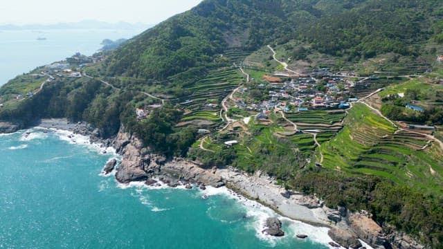 Daraengi Village with Terraced Farmland in South Sea