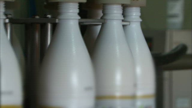 Plastic Makgeolli Bottles Manufactured in a Factory