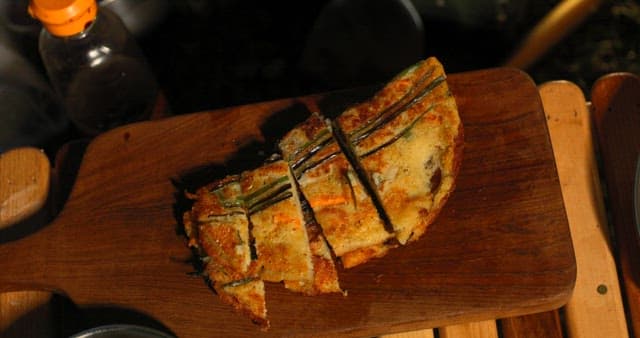 Preparing Savory Korean Pancake