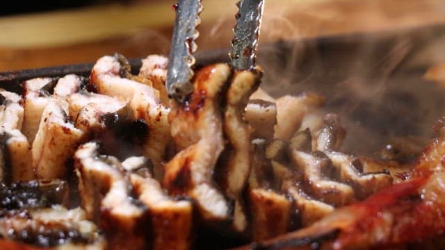 Grilled eel with sauce