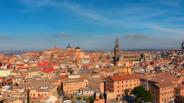 Toledo with cathedral and skyline