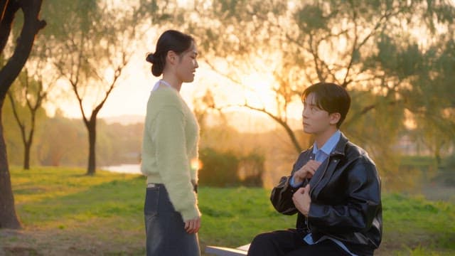 Woman who turned her back in anger