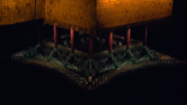 Donggung Palace and Wolji Ponds, historic site of Korea illuminated at night