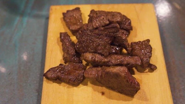 Sizzling Grilled Meat Close-up