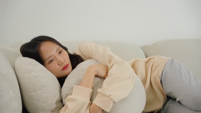 Comfortable Relaxation on a Cozy Couch