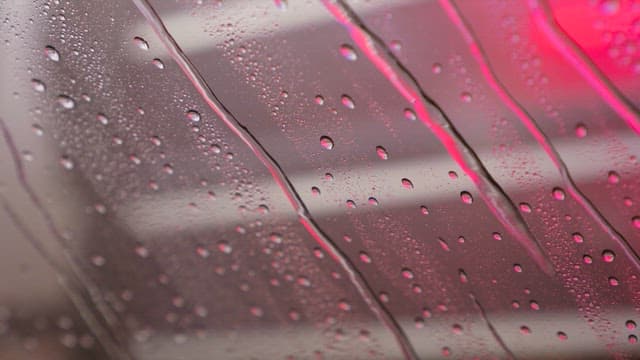 Raindrops falling on the window