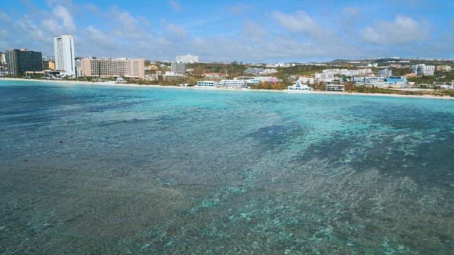 Coastal City with Clear and Blue Water