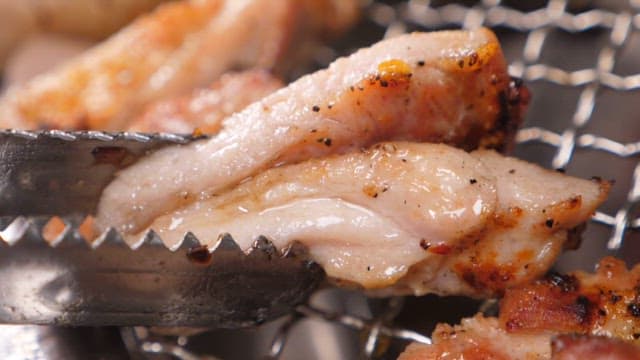 Juicy charcoal grilled chicken