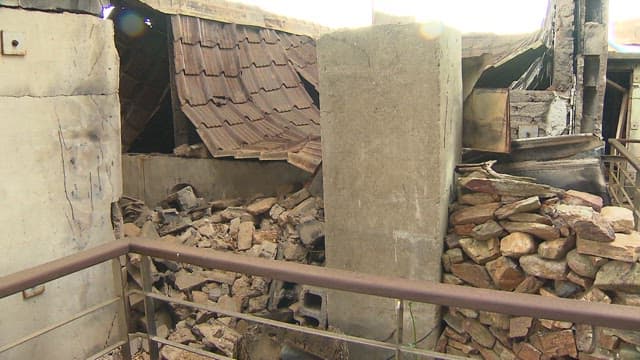 Concrete Remains of a Collapsed Building