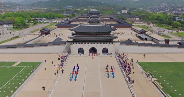 Traditional ceremony at Gyeongbokgung Palace