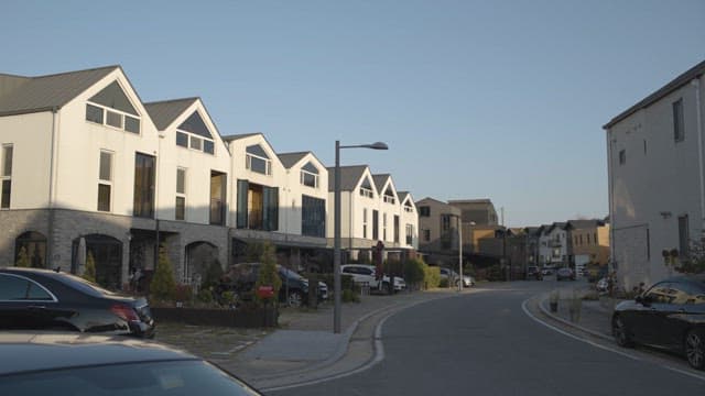 Quiet Street in a Modern Residential Area