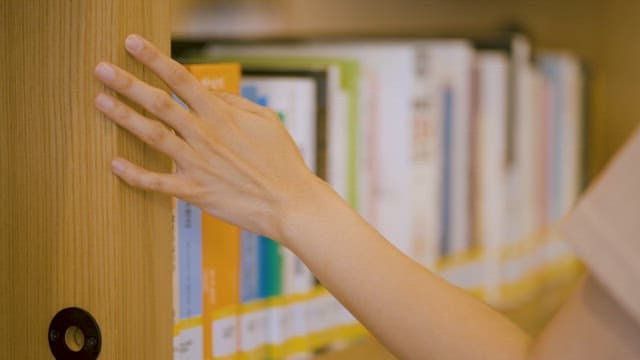 Choosing a Book from the Shelf