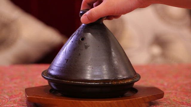 Beef Kofta, steaming dish being uncovered