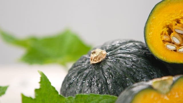 Yellow Cross Section of Fresh Pumpkin