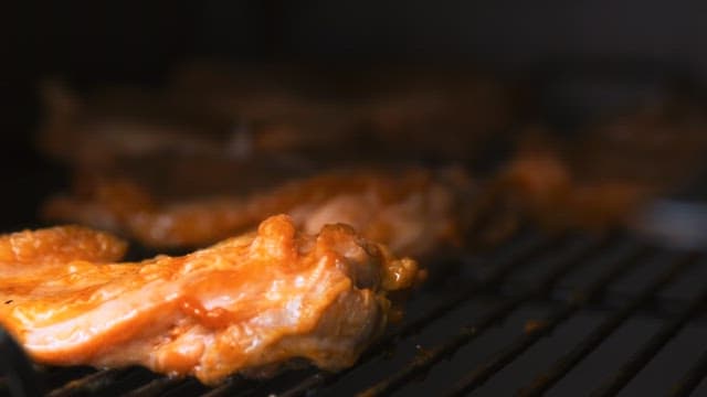 Grilled Chicken on a Barbecue Grill