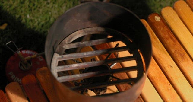 Lighting a Portable Gas Stove Outdoors