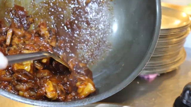 Seasoned pig's feet served on a plate