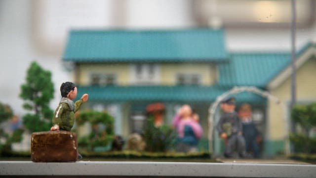 Hwanggan Station miniature decorated with cute figures