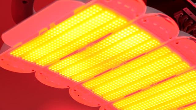 LED therapy red light in operation