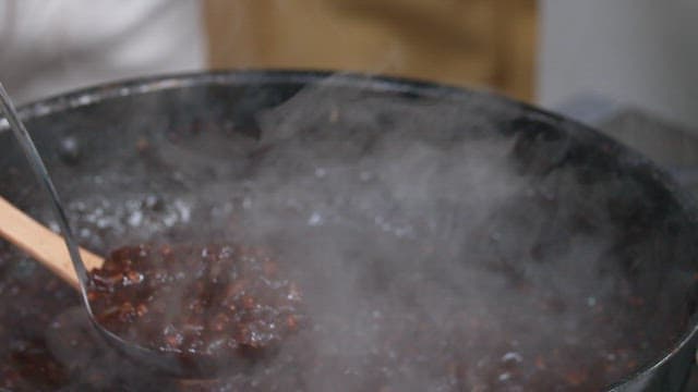 Black Bean Sauce with Rice Cooked Deliciously in the Kitchen
