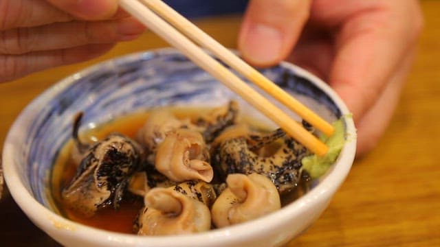 Bite of Conch with Wasabi