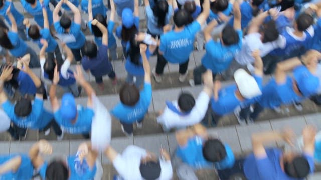 Students Passionately Enjoying the School Festival